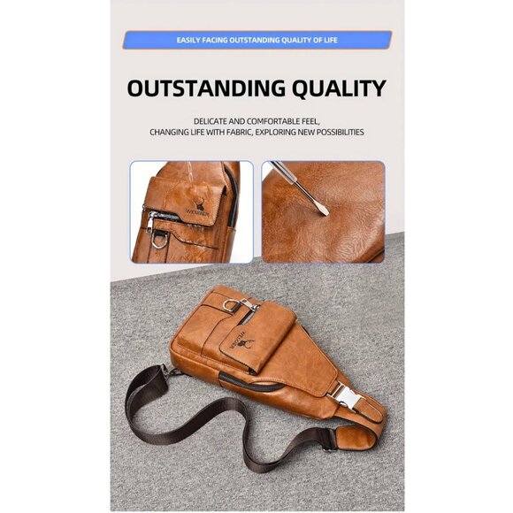 COPY - Crossbody Sling Bag For Men & Women Multi-Compartment Storage Adjustable… - Picture 8 of 8